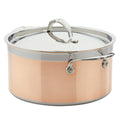 Hestan - CopperBond Collection - 100% Pure Copper Stock Pot, Induction Cooktop Compatible, 6 Quart