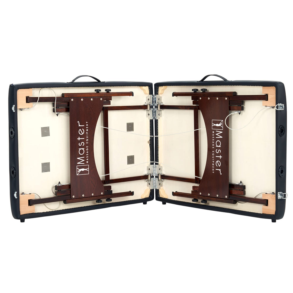 Master Massage Argo Black Portable Massage Table Package (Ambient Lighting System)