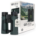 GOVIEW ZOOMR 10x42 Binoculars — Lightweight, Durbale Binoculars for Adults w/Smartphone Adapter GFRP Housing, Anti-Fog & Multi-Coated Lens — for Birdwatching, Wildlife, Boating, Oak Green