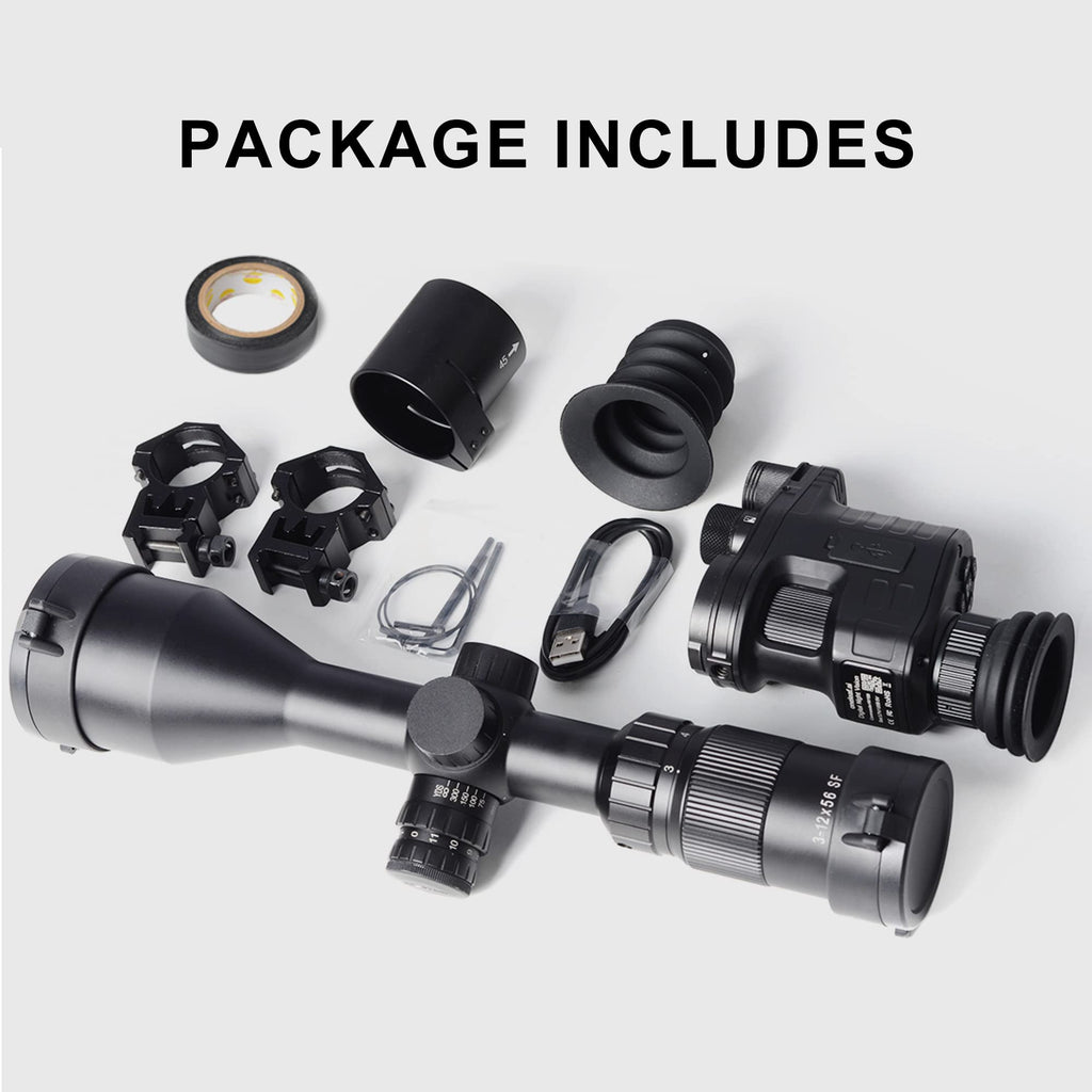 oneleaf.ai Commander NV100 Plus 3-12 X 56 Day & Night Vision Rifle Scope