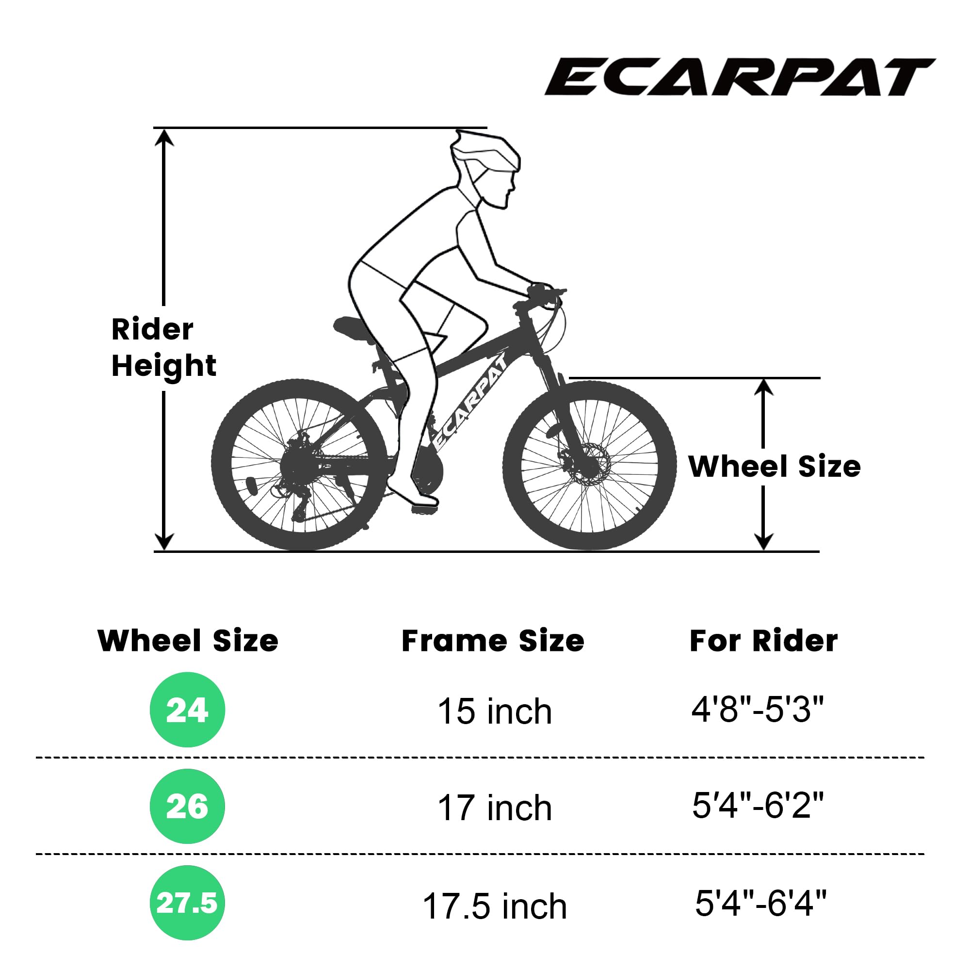Ecarpat Full Dual Suspension 26 Inch Mountain Bike, 21-Speed Disc Brake, Front Fork Rear Shock Absorber Carbon Steel Frame Mountain Bike, Mens Womens Trail Commuter City Bicycles