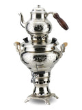 Handcrafted Copper Samovar – 1.4 Quart (1.3 Liters) with Elegant Engravings