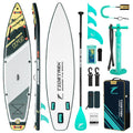 TIDETREK 11'6" Inflatable Stand Up Paddle Boards, Premium SUP Accessories, Non-Slip Comfort Deck for Youth & Adults (Royal Teal)