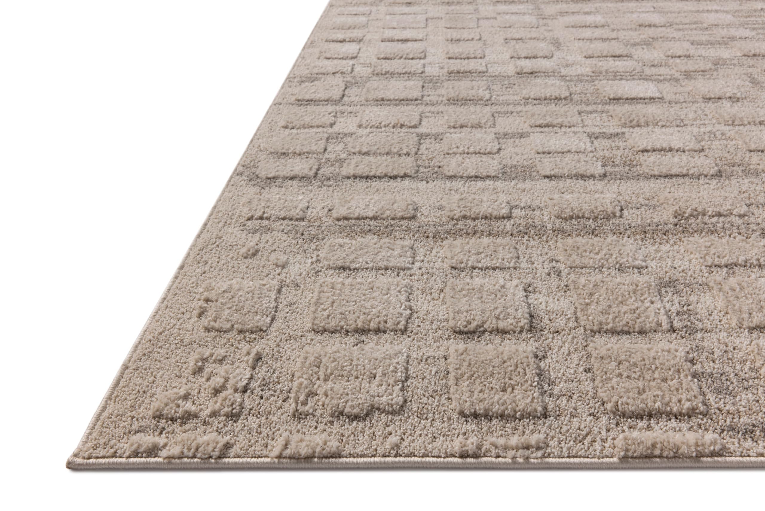 Loloi Amber Lewis Monty Collection MOT-06 Pebble/Beige 11'-6" x 15', .50" Pile Height, Area Rug