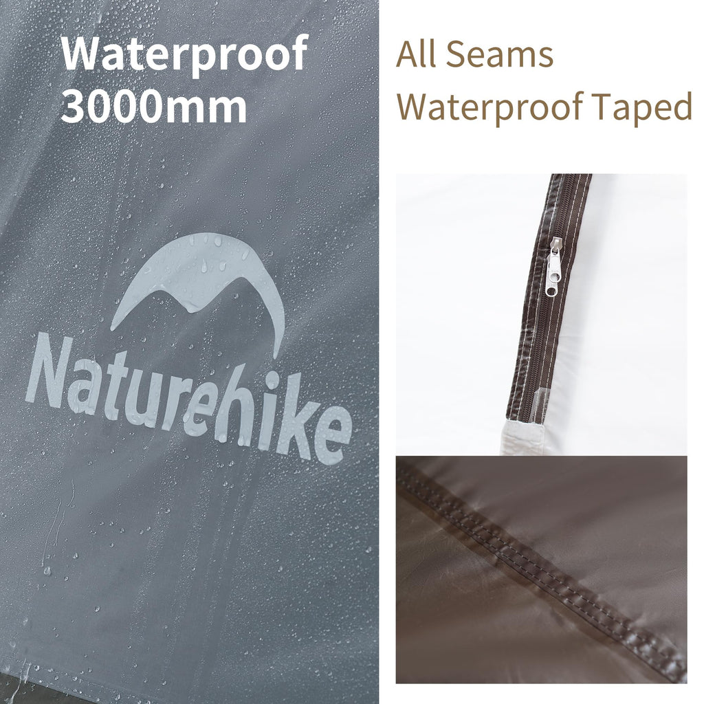 Naturehike Cape 6 Person 8 Person Camping Tent, 60S Easy Setup Instant Tent Pop up Tent, Waterproof Large Tall 6/8 Person Tents for Camping, Car Camping