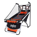 Hall Games Premium Arcade Basketball Shootout - Heavy-Duty Foldable Indoor Arcade Game with Shatterproof Pro-Style Backboard – 2 Player Foldable Basketball Arcade Game
