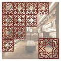 UMJIGF Commercial Home Japanese Room Dividers, Changing Room/Doorway/Bedroom Privacy Wall Partition Hanging, Restaurant/Coffee Shop Modern Decorative Screen,Red/Style-a-42 Pack (29x29cm)