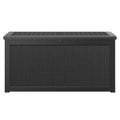 Bifanuo Outdoor Storage Box, 260 Gallon Deck Boxes Waterproof, Resin Storage Cabinet Multi Functional Storage Bench For Gardening Tools, Pool Supplies, Patio Furniture, Lockable