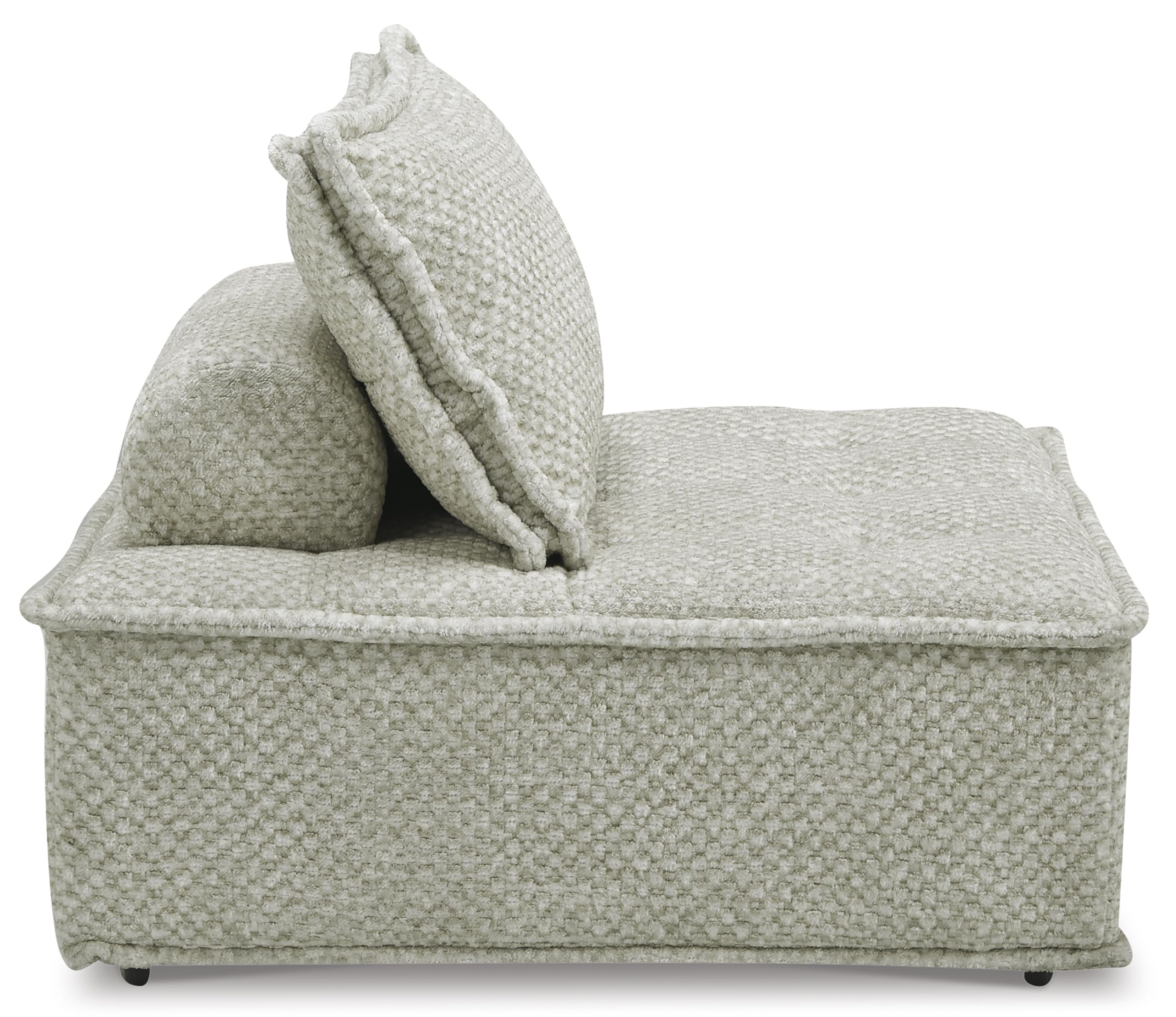 Signature Design by Ashley Bales Casual L-Shaped Modular Tufted 3-Piece Modular Seating with Non-Slip Decking, Beige