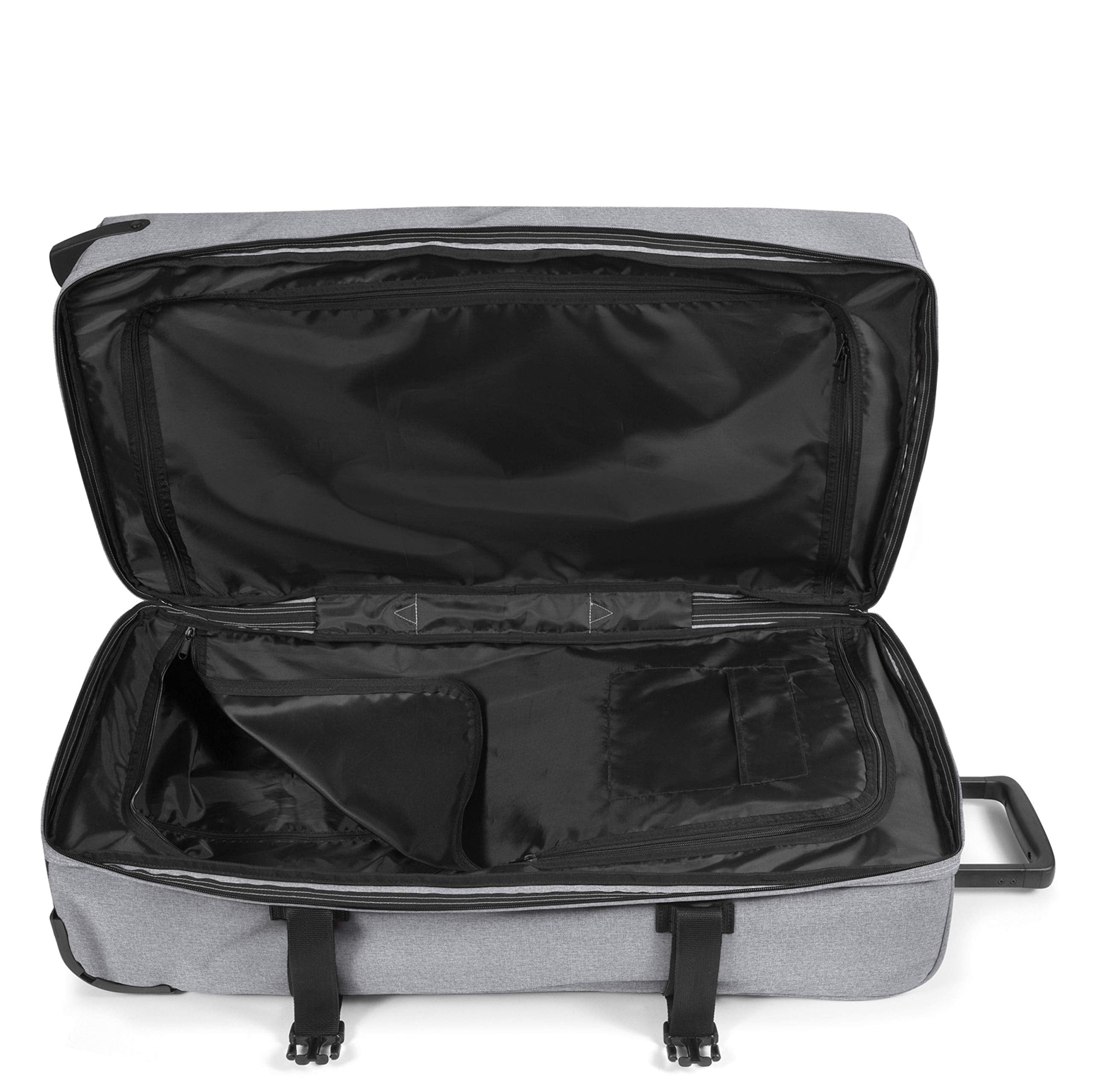 Eastpak Tranverz L – 121L Large Wheeled Luggage with Dual Compartments, TSA Lock, Compression Straps & Smooth-Wheeling System, Sunday Grey