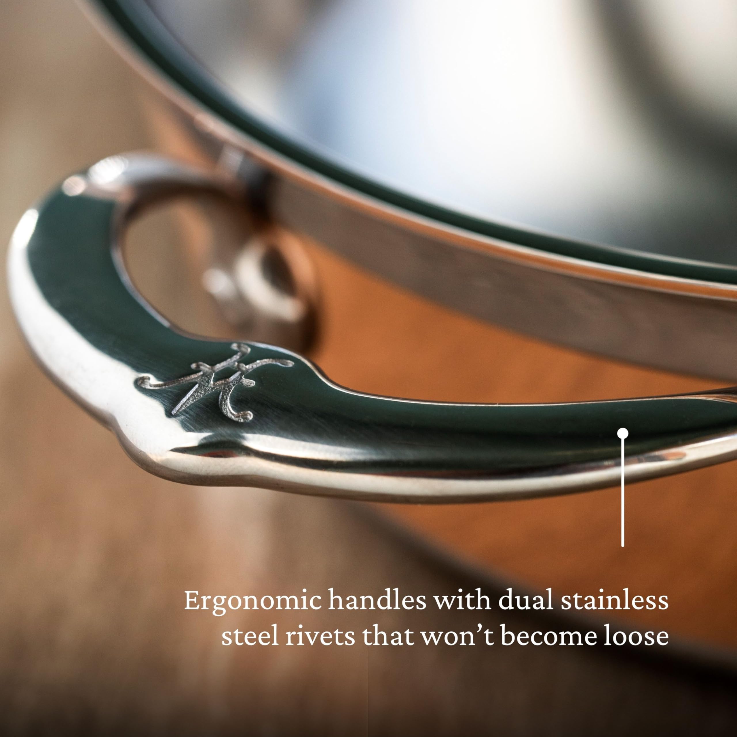 Hestan - CopperBond Collection - 100% Pure Copper Essential Pan, Induction Cooktop Compatible, 5 Quart