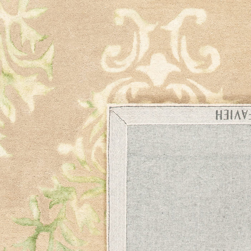 SAFAVIEH Dip Dye Collection 8' x 10' Beige / Green DDY516B Handmade Damask Premium Wool Area Rug