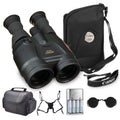 Canon 18x50 is Image Stabilized Binoculars Bundle | 18x Magnification with Optical Image Stabilization & Large 50mm Objectives | Great for Wildlife & Outdoor Viewing (4624A002) + Harness + More