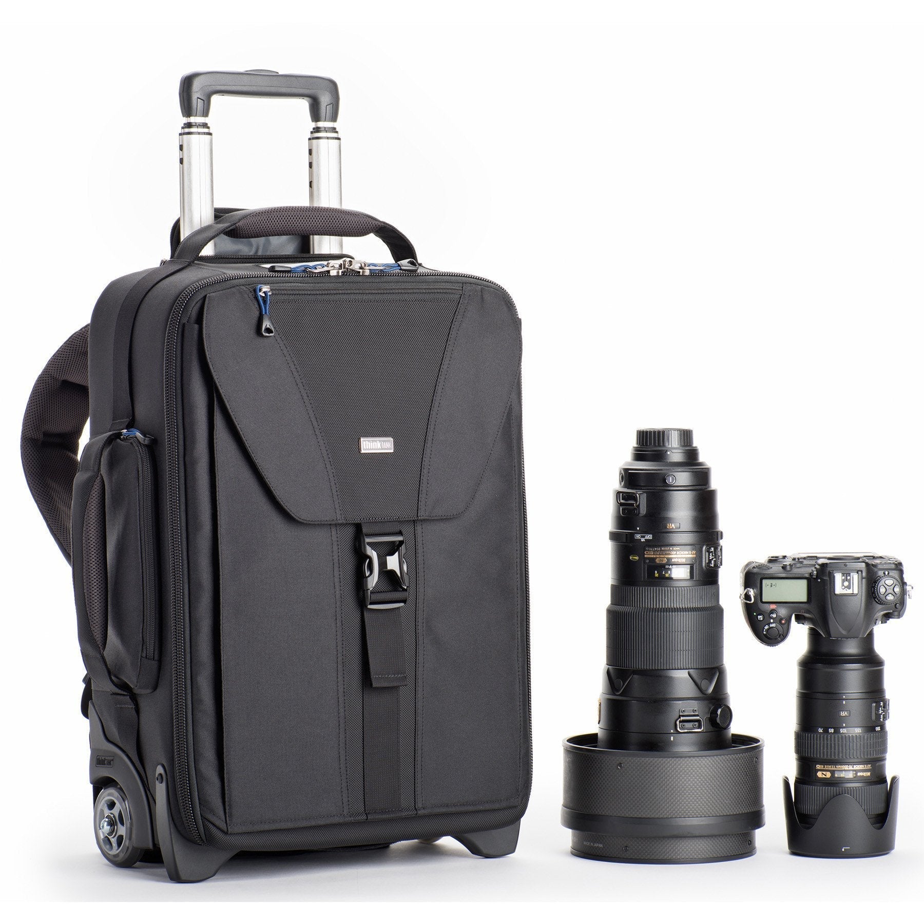 Think Tank Airport TakeOff V2 2 Wheel Rolling Carry-On Camera Shoulder Bag for Photography and Video Equipment - Black