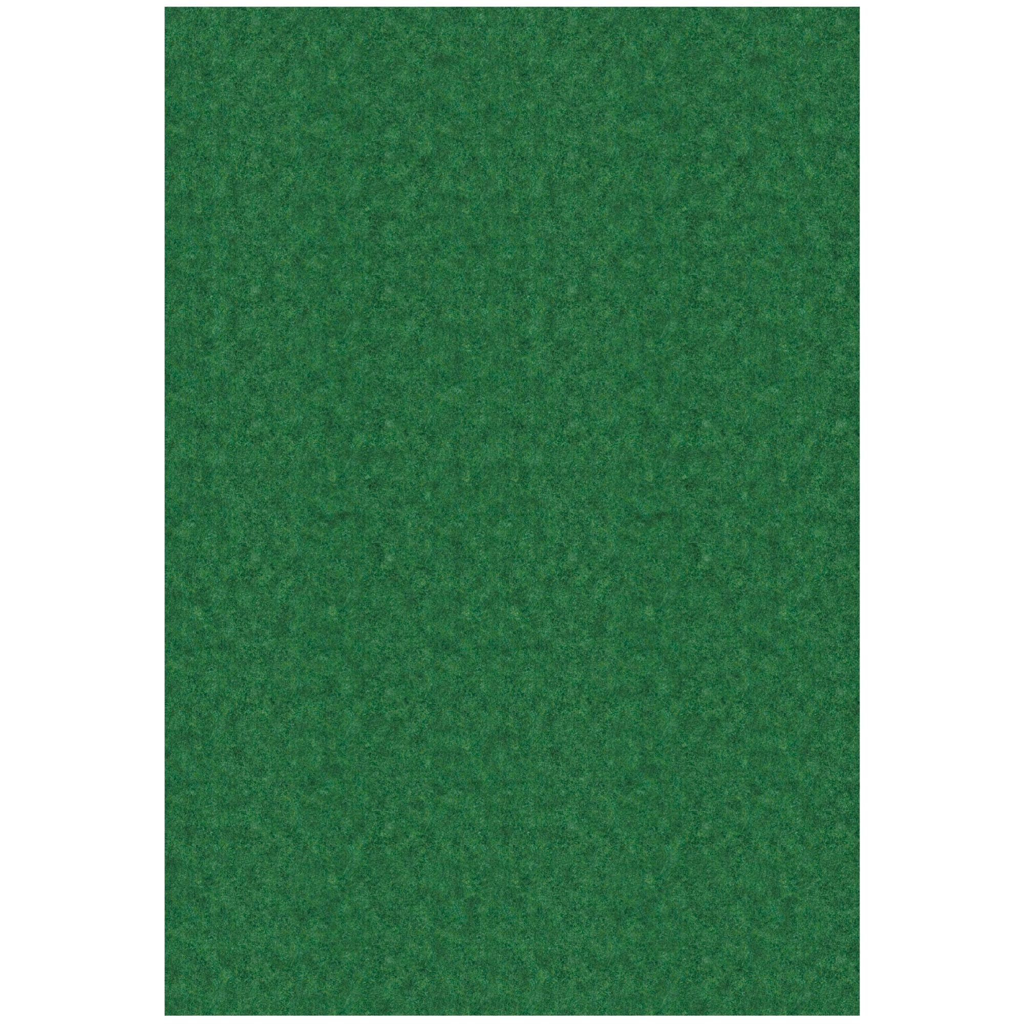 Ottomanson 6'6" x 51' Hallway Runner - Extra Durable Non-Slip Rug Mat for Indoor & Outdoor Use - Ideal for Kitchen, Entryway & Garage - High-Traffic Carpet, Green