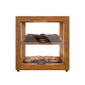 KoolMore 15 in. Light Wood Countertop Dry Bakery Display Case, Pastry, Cake and Bread Display with Tempered Glass