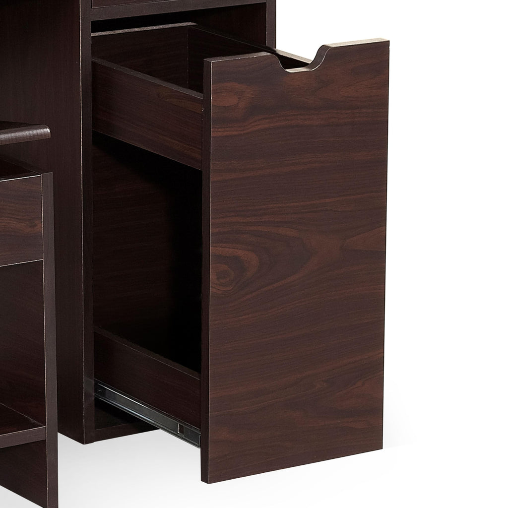 24/7 Shop at Home Frega Bedroom Vanity Set, Walnut