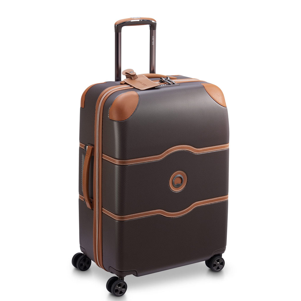 DELSEY PARIS Chatelet Air 2.0 Hardside Luggage with Spinner Wheels, Chocolate Brown, 2 Piece Set, (24/28)