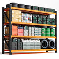 Letaya 6000LBS Heavy Duty Storage Shelves,79" H Metal Garage Shelving Units,4 Tier Large Tall Industrial Shelving,Adjustable Utility Rack Shelf for Warehouse,Basement (Orange, 79" W x 24" D x 79" H)