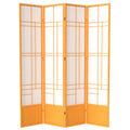 Red Lantern 7 ft. Tall Eudes Shoji Screen - Honey - 4 Panels