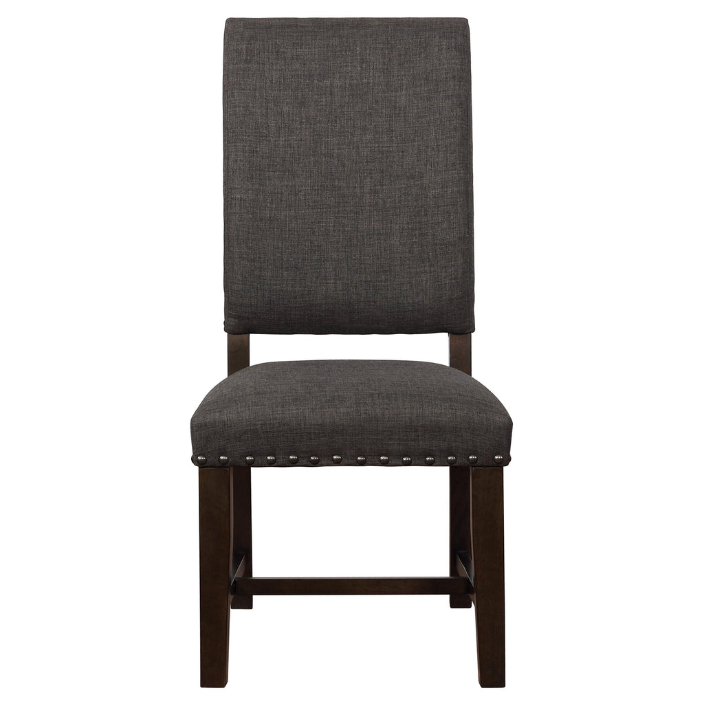Coaster Home Furnishings Twain Upholstered Dining Side Chair Warm Grey 109142 (Set of 2)