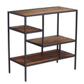 SEI Furniture - Mathry Reclaimed Wood Shelf - Natural - Reclaimed Wood & Iron Metal - Rustic Design - Ideal for Home Offices, Living Rooms, Dens, 31.5" W x 15.75" D x 31.5" H (HZ1058238)