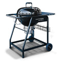 SnS Grills 22-Inch Charcoal Grill and Smoker — MasterKettle with Patented Slow ‘N Sear Deluxe Insert, 304 Stainless EasySpin Grate, Integrated Side Table, 10-Year Warranty.