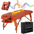 Master Massage 31" Santana TT Massage Table Beauty Bed Package with Extra MusicMaster Ergonomic Dream Sound Face Cradle Cushion- Cinnamon