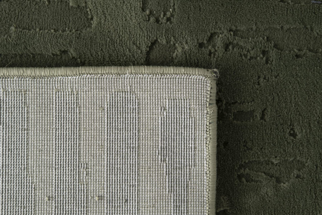 Revival Rugs Shell 5'x8' Area Rugs for Living Room Bedroom Dining Room - Washable, 100% Recycled, Oeko-TEX Certified, Modern, Medium Pile, Green