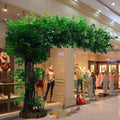 Artificial Banyan Tree - Large Simulation Plant for Interior Decoration - Perfect for Living Room, Wedding, Hotel, and Shopping Mall,Green,150X100cm