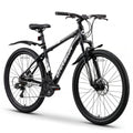 QARSWA 26 Inch Mountain Bike for Men and Women, Lightweight Aluminum Frame MTB with Dual Disc Brakes & 21-Speed Trigger Shifter, Comfort Foam Seat Adult Bicycle for Trail & Outdoor Riding,Black