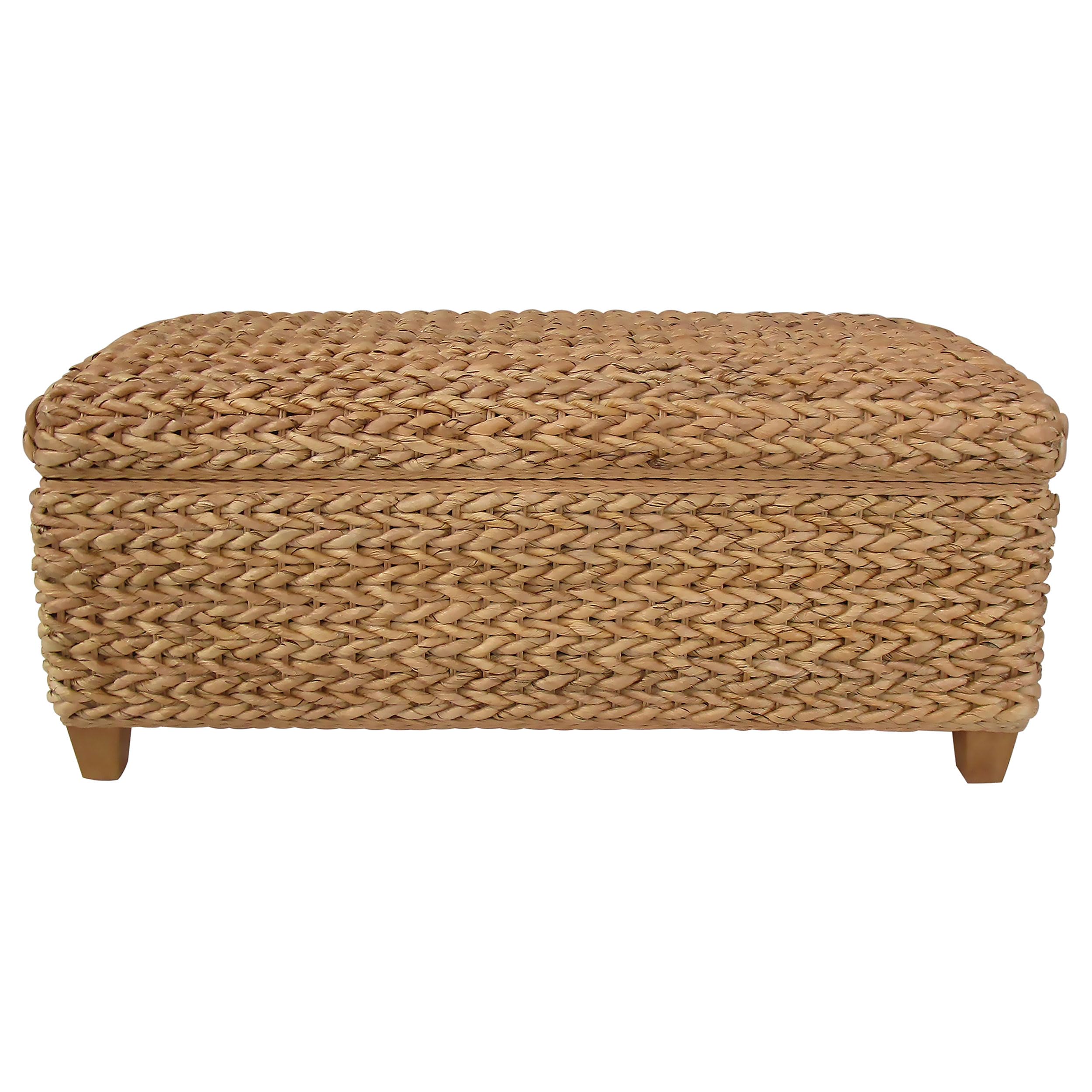 Coaster Home Furnishings - Laughton - Banana Leaf - Storage Bench with Lift-Top Lid and Soft-Close Hinges - Entryway Room - Natural - 500215NTL