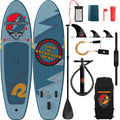 Retrospec Weekender Inflatable Paddle Board with Beach Accessories - 10'6" X 32in SUP Board, Textured Deck Pad, Pump & Travel Bag - Lightweight iSUP