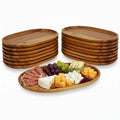 Woodard & Charles 15-Inch Acacia Oval Tray, Large - Pack of 16