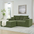 Cloud Modular Sectional Sofa Convertible Sleeper Sofa Bed, Comfy Boneless Couch for Living Room, Modern L-Shaped Cloud Couch in A Box with Reversible Chaise, Customizable Floor Sofa Bed