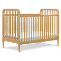 Namesake Liberty 3-in-1 Convertible Spindle Crib with Toddler Bed Conversion Kit in Honey, Greenguard Gold and FSC® Certified
