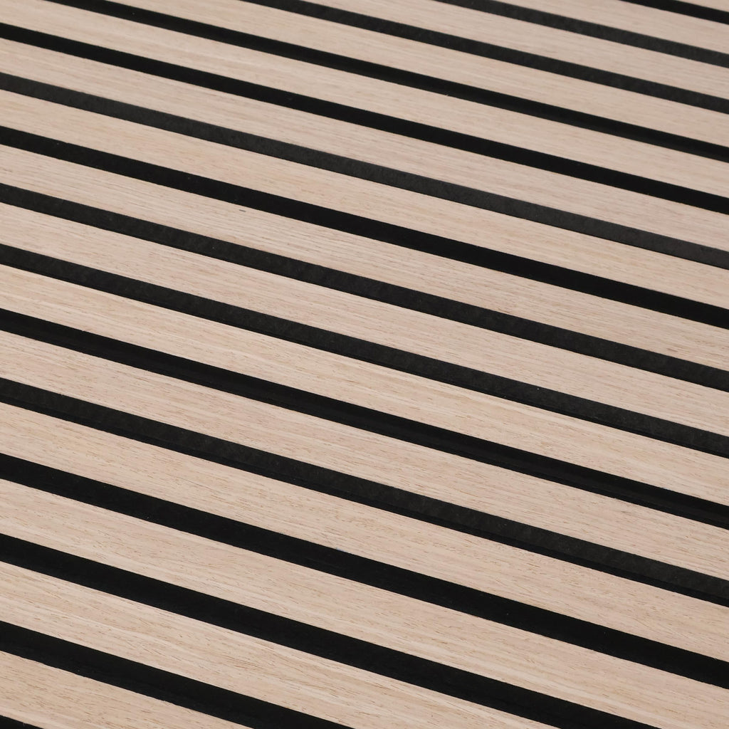 GreenClad Wood Slat Wall Panels for Wall, 4-Piece Acoustic Decorative Wood Panels for Interior Accent Walls, Sound Absorbing Wall Panels, 94" × 12.6" Each (White Oak)