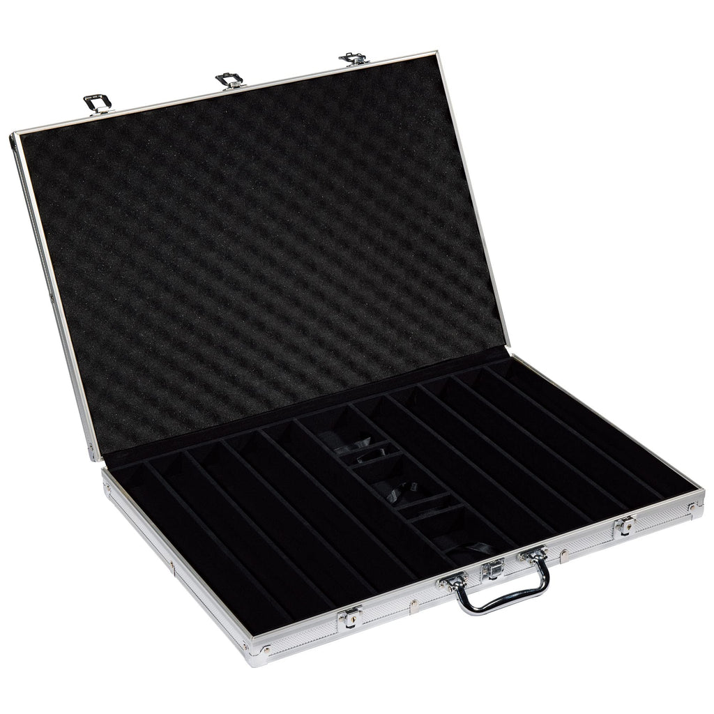 Claysmith Gaming 1,000 Ct The Mint Poker Set - 13g Clay Composite Chips with Aluminum Case, Playing Cards, & Dealer Button