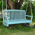 International Caravan Furniture Piece Acacia Two Seater Swing With Curved Back