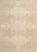 Unique Loom Rushmore Collection Area Rug - Adams (10' x 14' 1" Rectangle, Beige/ Ivory)
