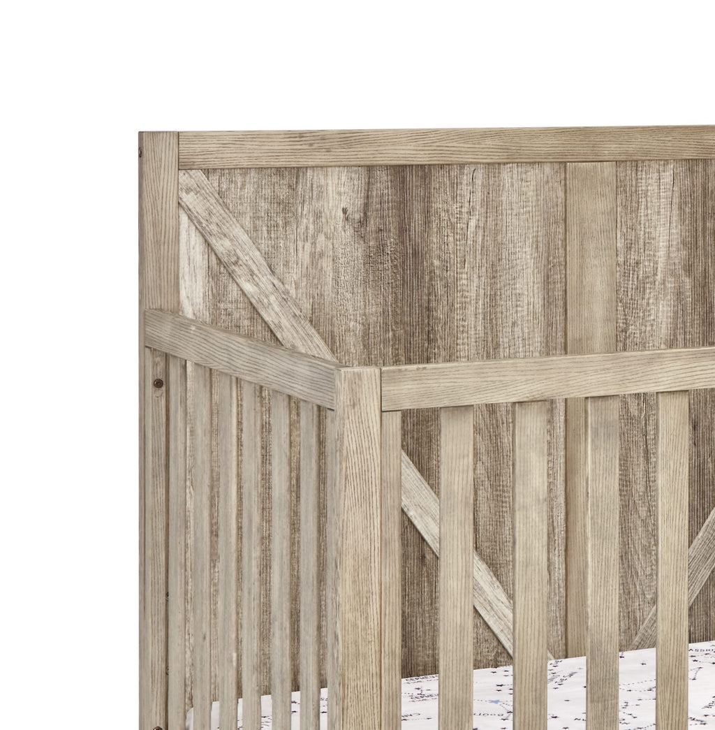 Suite Bebe Barnside 4-in-1 Convertible Baby Crib in Vintage Chestnut