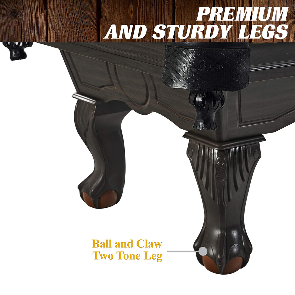 Barrington Billiards 8 ft Arlington Pool Table with Billiard Ball and Cue Stick Set