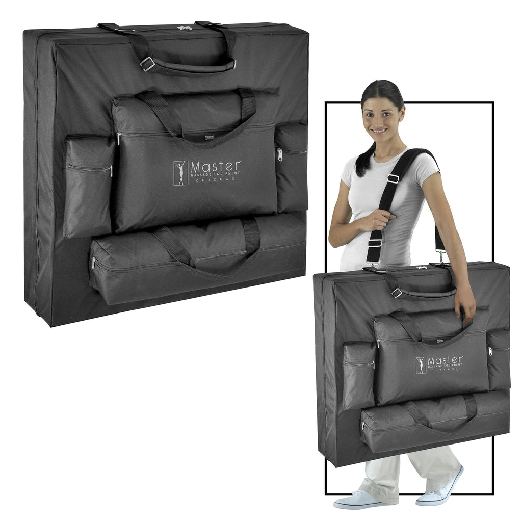 Master Massage 31" Montclair Pro Portable Massage Table Package, Memory Foam Cushioning, Reiki Panels, Shiatsu Cable Release- Tattoo Table, Spa Bed, Facial Bed