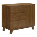 Babyletto Hudson Modern 3-Drawer Dresser in Natural Walnut, GREENGUARD Gold Certified