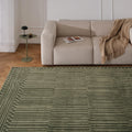 Revival Rugs Soloba 8'x10' Area Rugs for Living Room Bedroom Dining Room - Washable, 100% Recycled, Oeko-TEX Certified, Modern, Medium Pile, Green