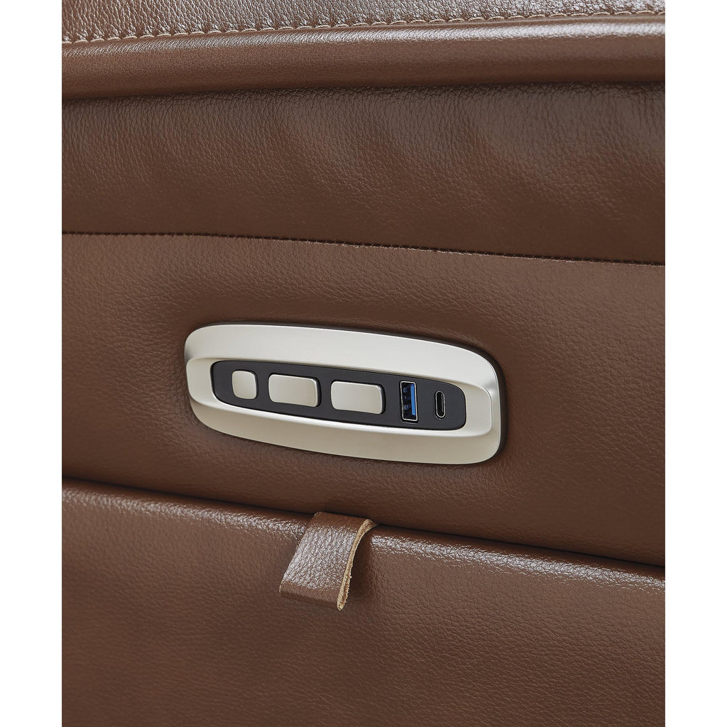 Signature Design by Ashley Healy Pier Power Recliner, Brown