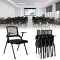 QINOL Folding Office Chair, Stackable & Breathable Mesh Back for Conference, Seminar, Training, Reception,No Assembly Required