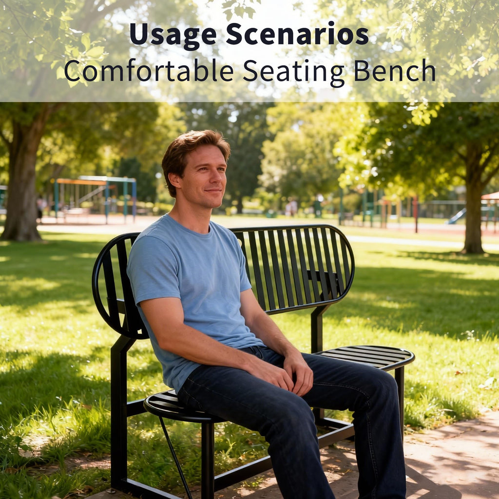 ZONVEOKE Convertible Bench, 2 in 1 Carbon Steel Picnic Table, Transforming Interchangeable Outdoor Table with Umbrella Hole, for Outside Patio Porch Backyard Park Garden 2 Pack Black Bench