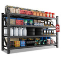 68" Wide Industrial Storage Shelves, 8000LBS Garage Shelving Heavy Duty, Standing Shelf Units, 4 Tier Metal Adjustable Storage Shelving Rack for Shop Warehouse Basement, 68'' W x 24''D x 63.5'' H