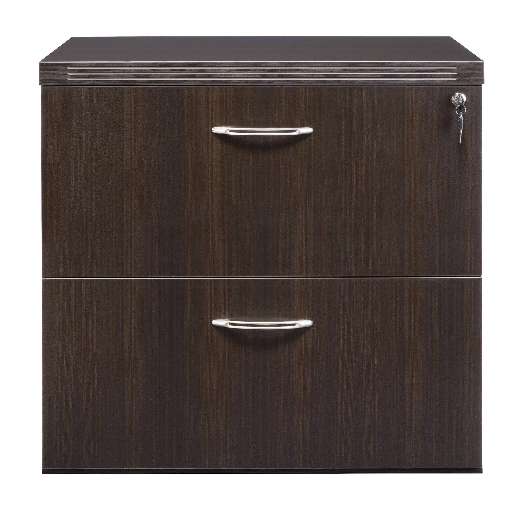 Mayline AFLF36LDC Aberdeen Series Freestanding Lateral File 36w x 24d x 29½h Mocha